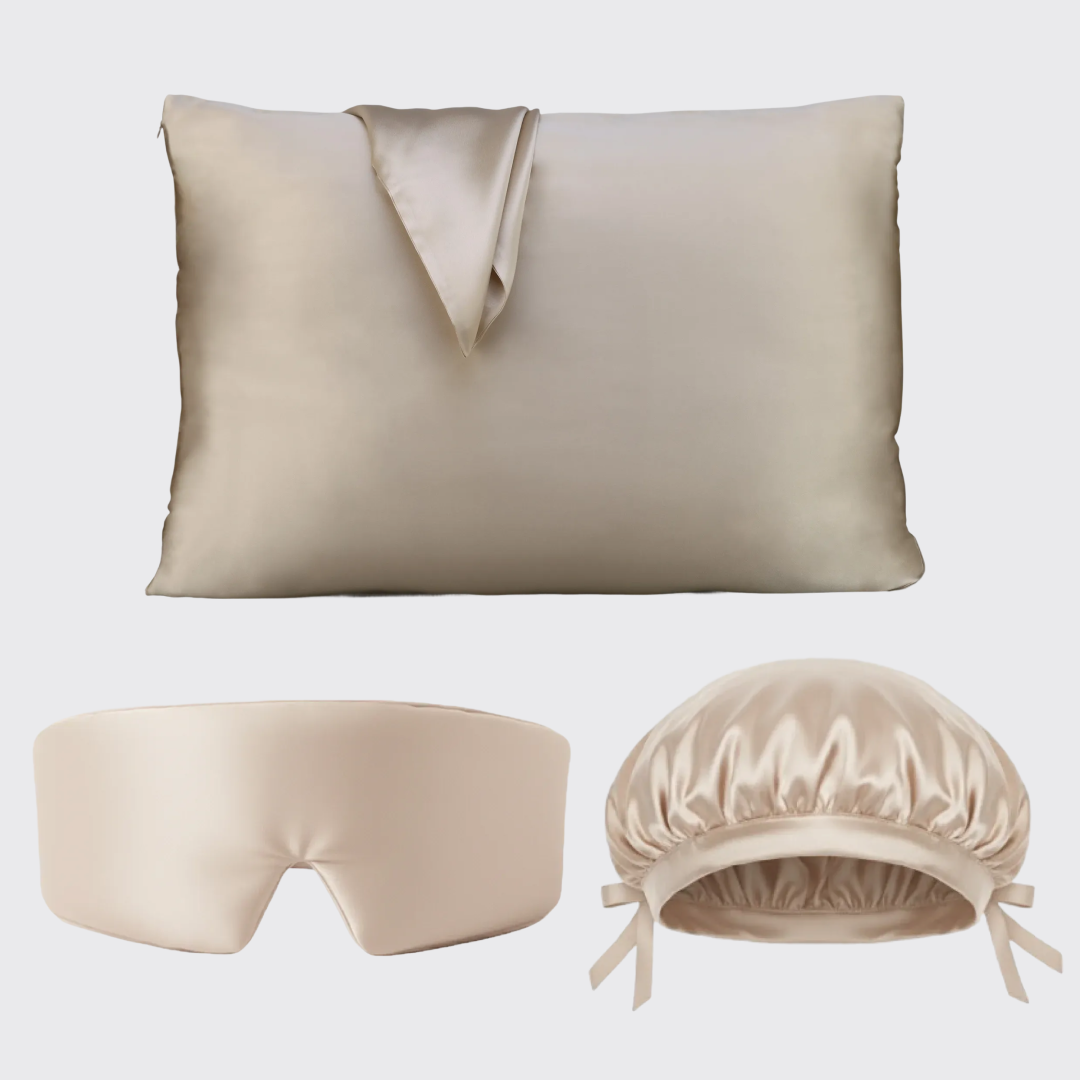 Šilkinio miego rinkinys (Standartinis 51 x 66 cm)