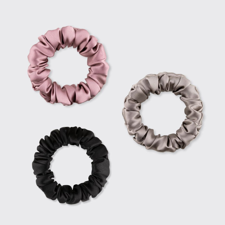 Mini šilkinės plaukų gumytės (3 vnt.)