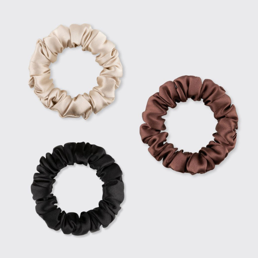 Mini šilkinės plaukų gumytės (3 vnt.)