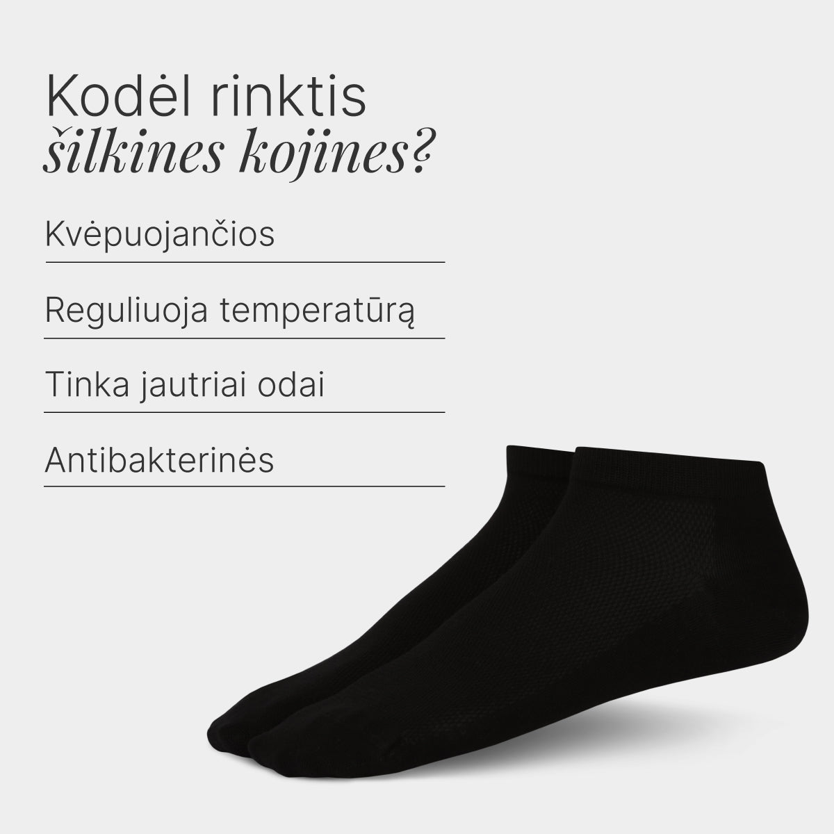 #Pasirinkite kojinių spalvą_Juodos